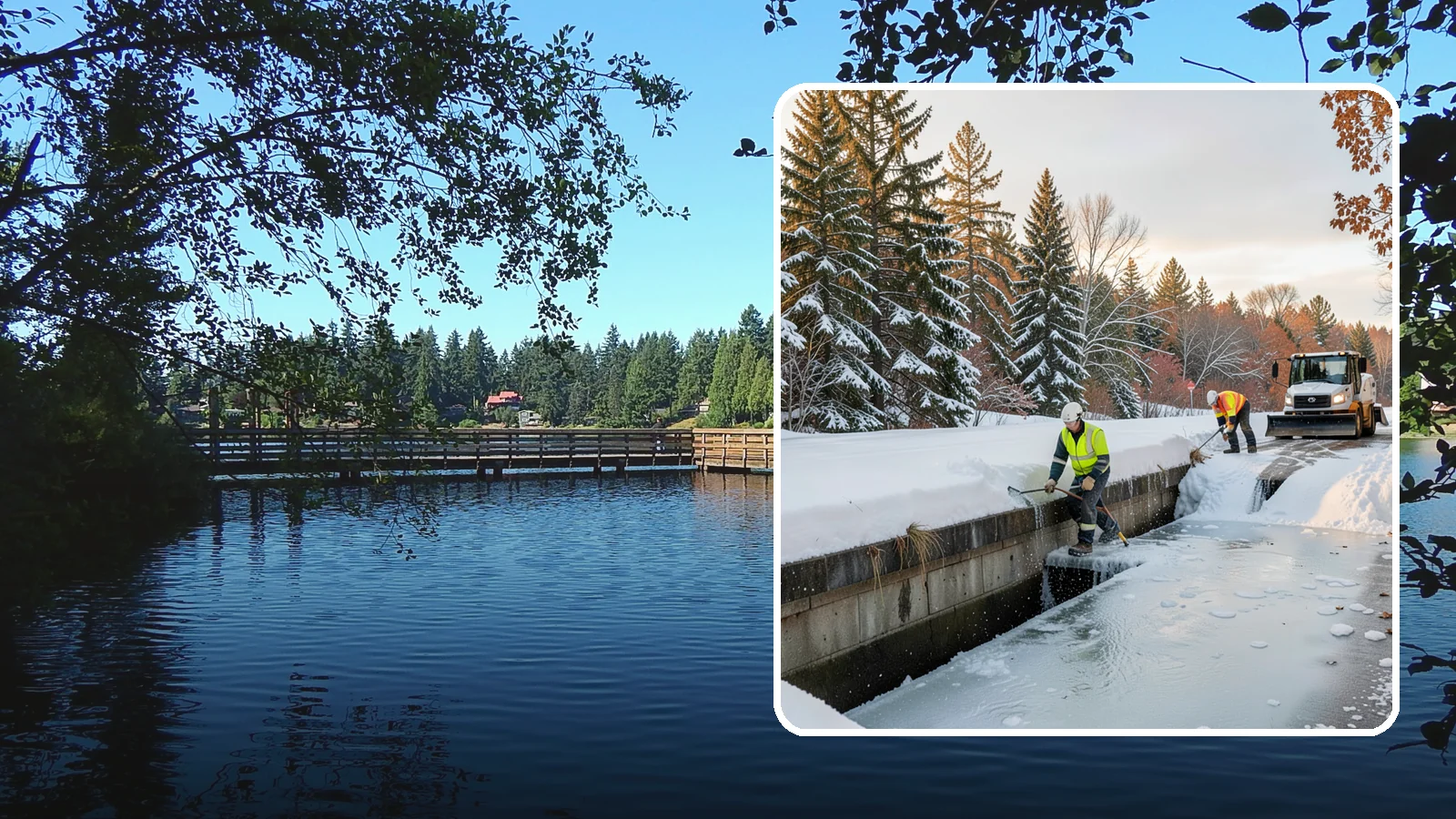 Culvert Thawing in Federal Way, King County, WA - We thaw frozen culverts and restore drainage before backed-up meltwater floods your driveway, road, or low-lying property.