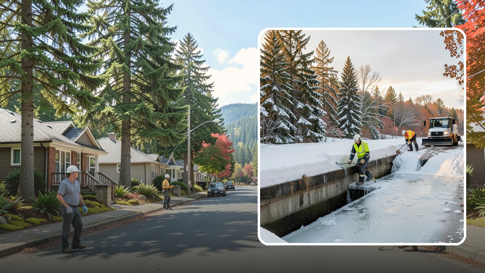 Culvert Thawing in Hunts Point, King County, WA - We thaw frozen culverts and restore drainage before backed-up meltwater floods your driveway, road, or low-lying property.