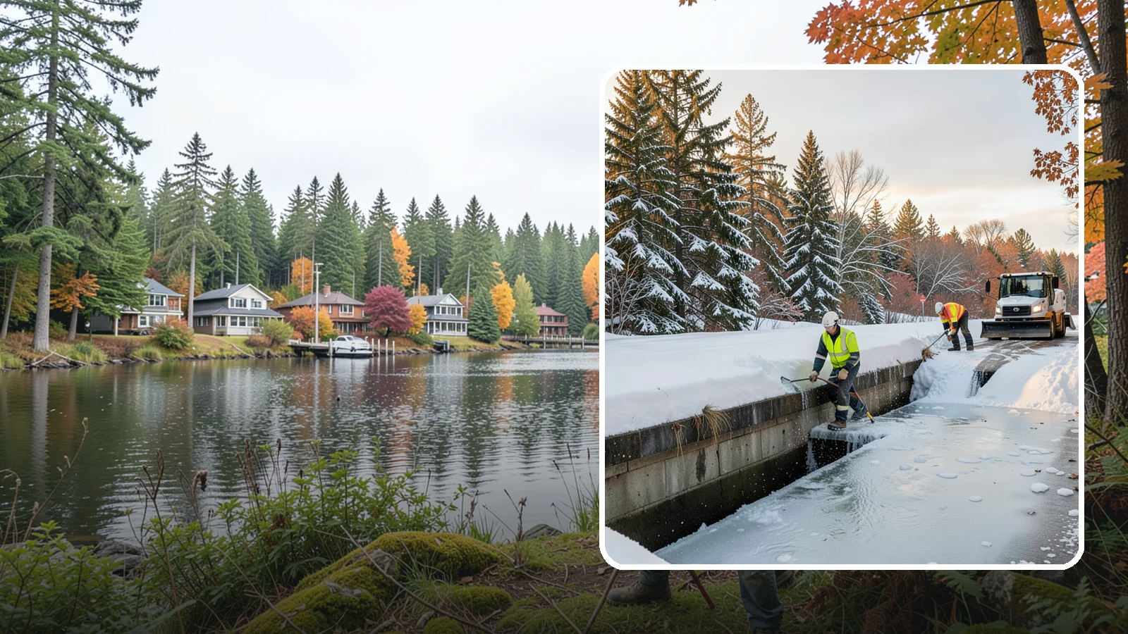 Culvert Thawing in La Conner, Skagit County, WA - We thaw frozen culverts and restore drainage before backed-up meltwater floods your driveway, road, or low-lying property.