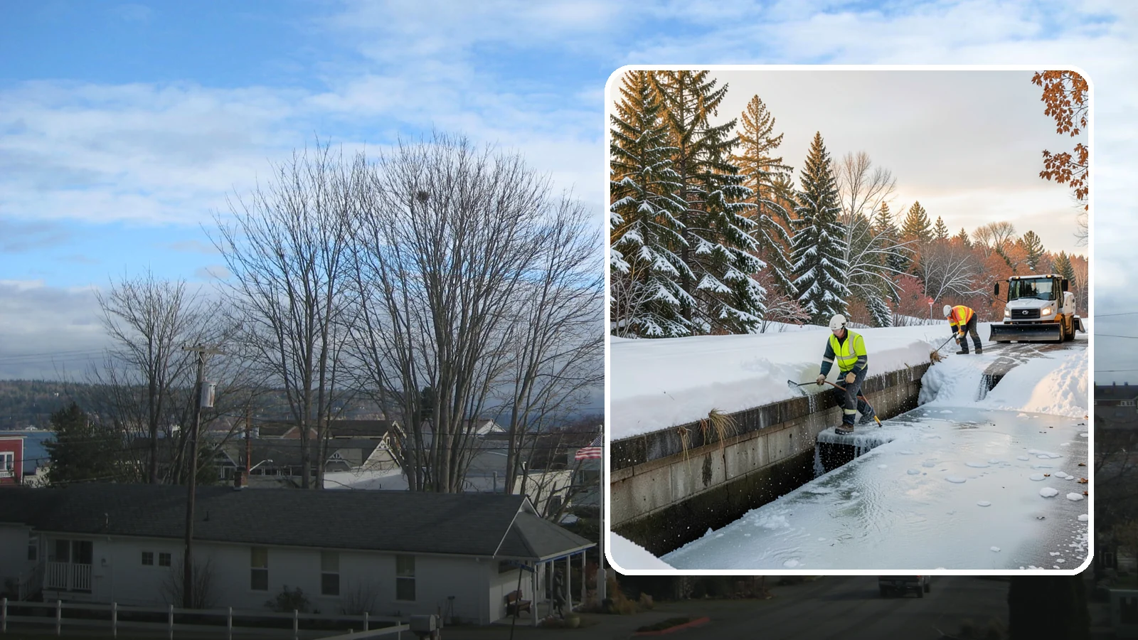 Culvert Thawing in Langley, Island County, WA - We thaw frozen culverts and restore drainage before backed-up meltwater floods your driveway, road, or low-lying property.