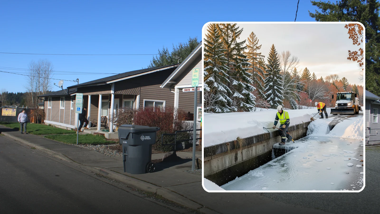 Culvert Thawing in South Prairie, Pierce County, WA - We thaw frozen culverts and restore drainage before backed-up meltwater floods your driveway, road, or low-lying property.
