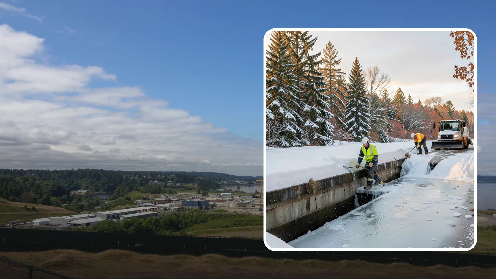 Culvert Thawing in University Place, Pierce County, WA - We thaw frozen culverts and restore drainage before backed-up meltwater floods your driveway, road, or low-lying property.