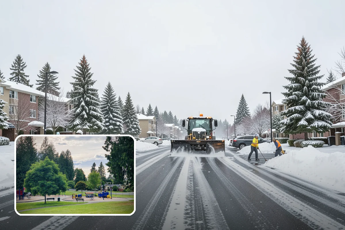 Data Center Snow Removal in Bonney Lake, Pierce County, WA - Generator pads and fuel lanes cleared as top priority