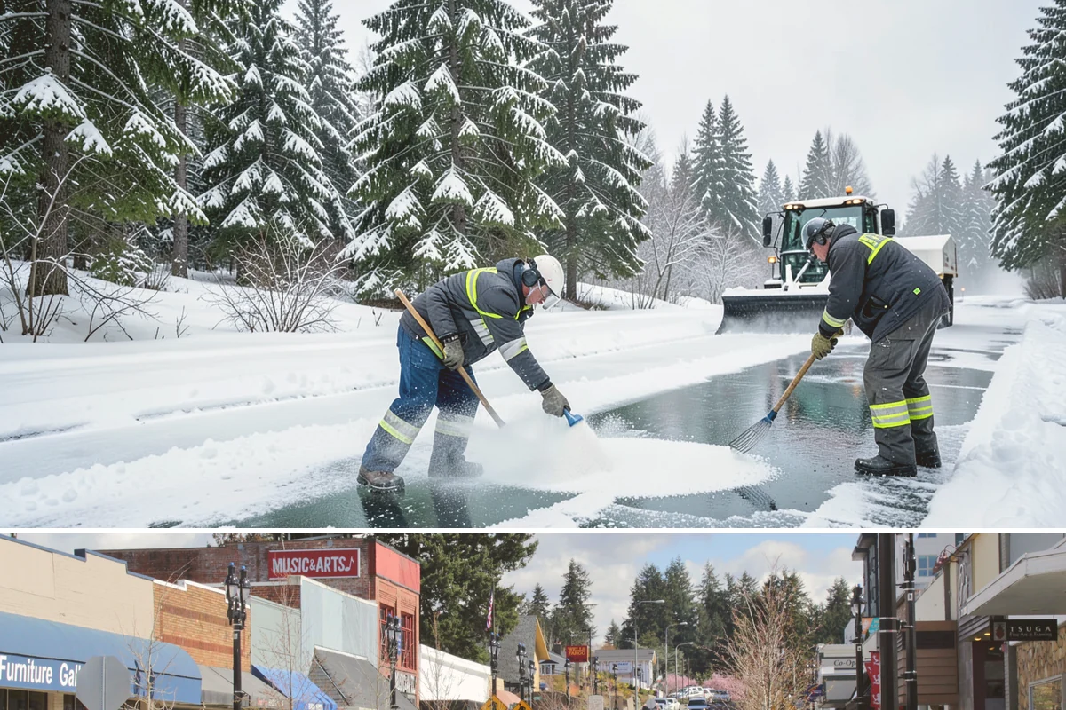 Data Center Snow Removal in Bothell, King County, WA - Foothill and upland sites can need service from November into March, later than lowland Puget Sound properties.