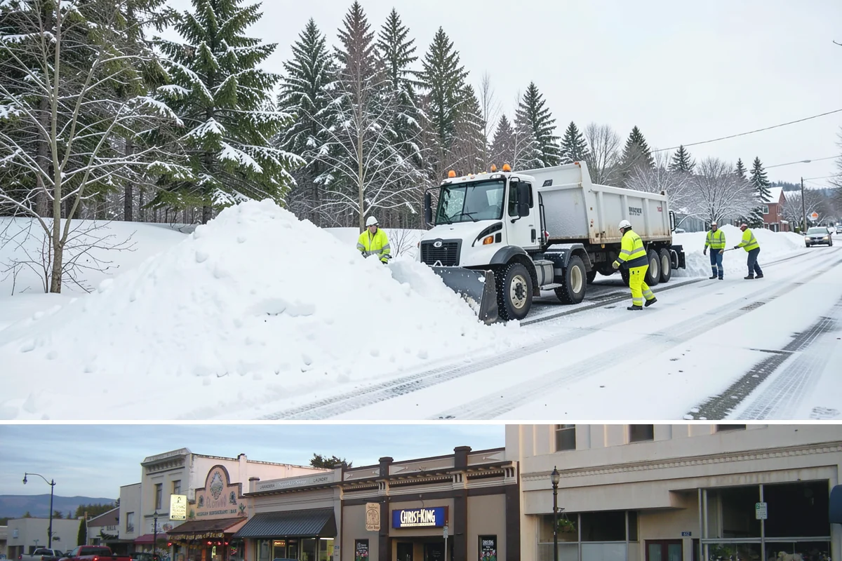 Data Center Snow Removal in Burlington, Skagit County, WA - Foothill and upland sites can need service from November into March, later than lowland Puget Sound properties.