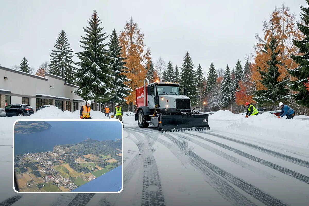 Data Center Snow Removal in Coupeville, Island County, WA - Generator pads and fuel lanes cleared as top priority
