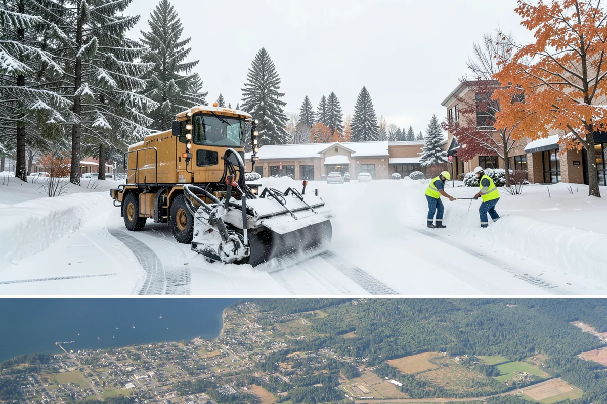 Data Center Snow Removal in Coupeville, Island County, WA - Foothill and upland sites can need service from November into March, later than lowland Puget Sound properties.