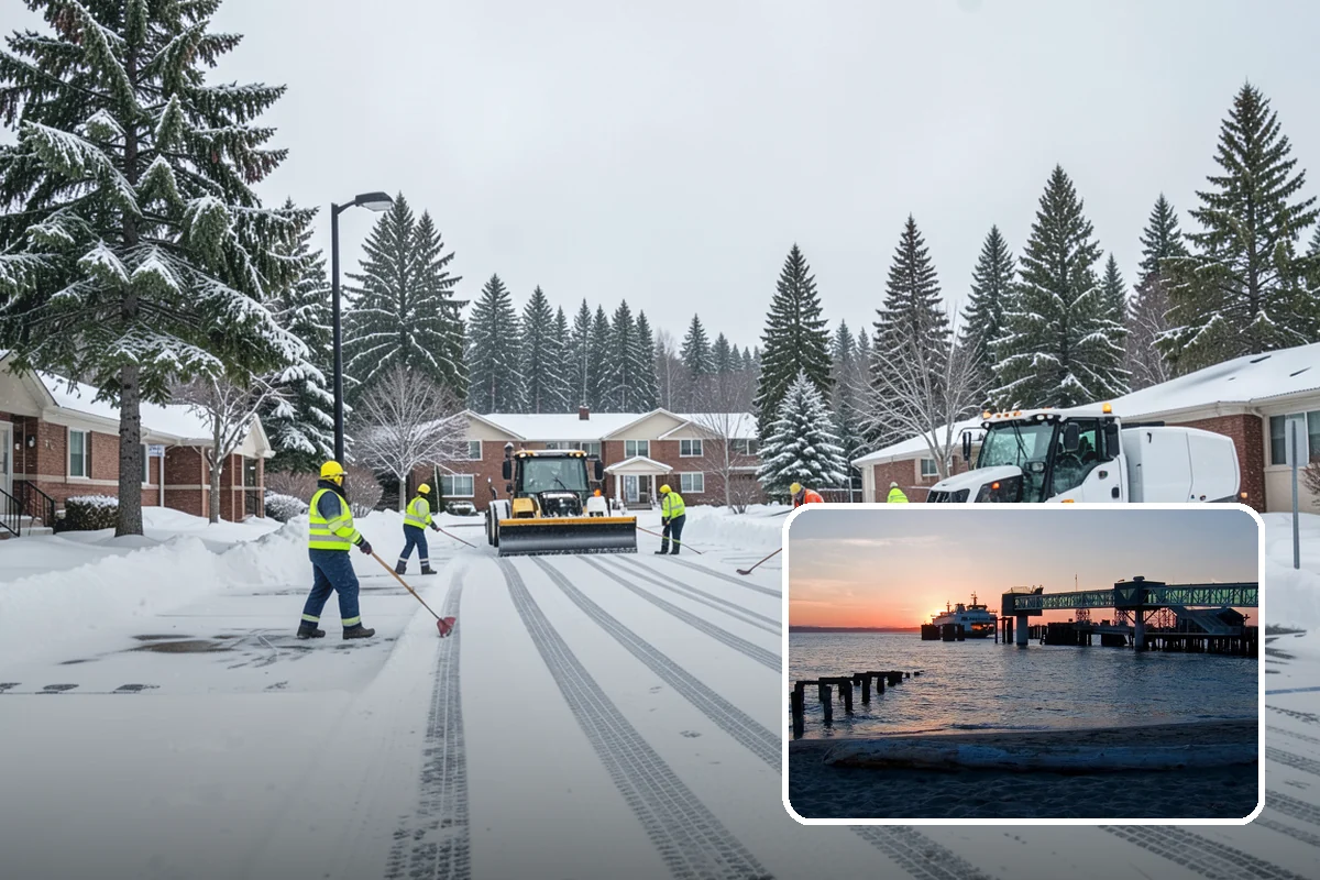Data Center Snow Removal in Edmonds, Snohomish County, WA - Generator pads and fuel lanes cleared as top priority