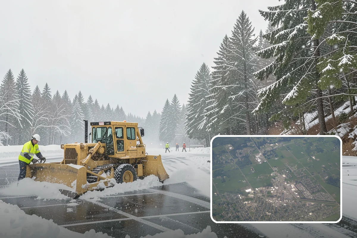 Data Center Snow Removal in Enumclaw, King County, WA - Generator pads and fuel lanes cleared as top priority