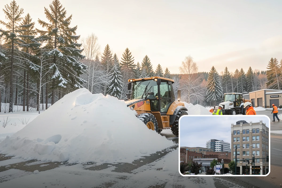 Data Center Snow Removal in Everett, Snohomish County, WA - Generator pads and fuel lanes cleared as top priority