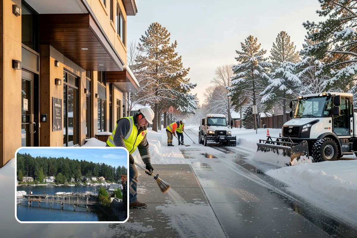 Data Center Snow Removal in Gig Harbor, Pierce County, WA - Generator pads and fuel lanes cleared as top priority