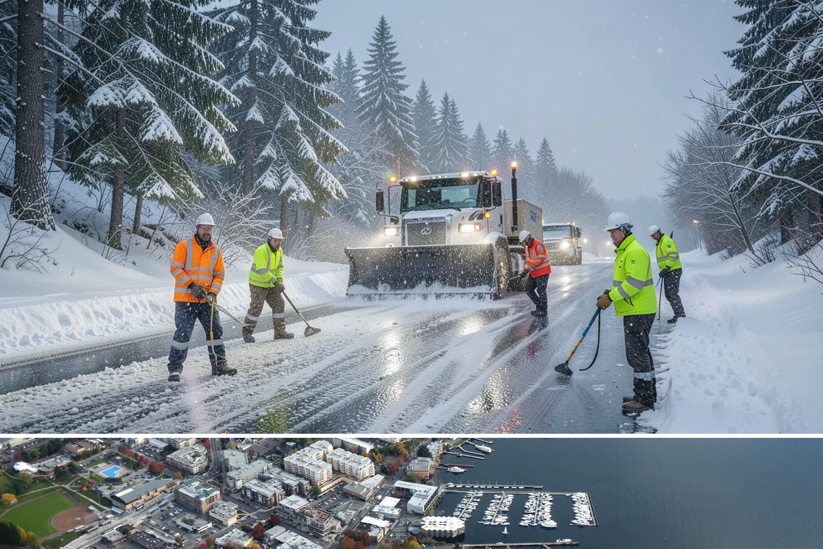 Data Center Snow Removal in Kirkland, King County, WA - Foothill and upland sites can need service from November into March, later than lowland Puget Sound properties.