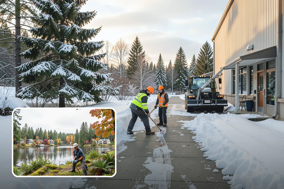 Data Center Snow Removal in La Conner, Skagit County, WA - Generator pads and fuel lanes cleared as top priority