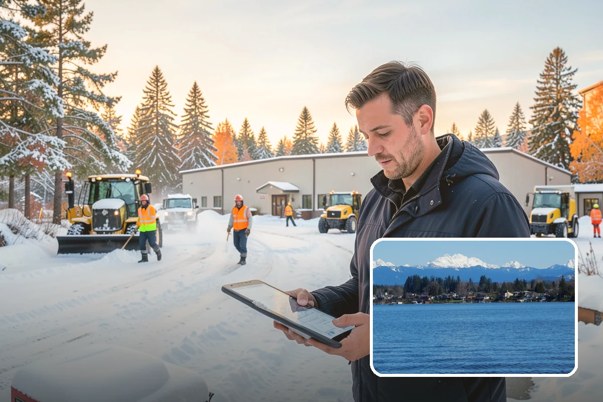 Data Center Snow Removal in Lake Stevens, Snohomish County, WA - Generator pads and fuel lanes cleared as top priority
