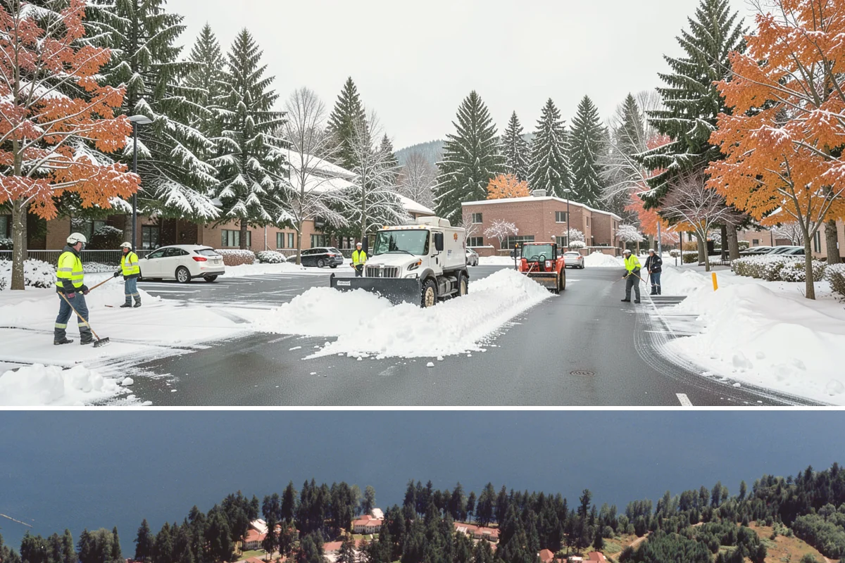 Data Center Snow Removal in Lakewood, Pierce County, WA - Foothill and upland sites can need service from November into March, later than lowland Puget Sound properties.