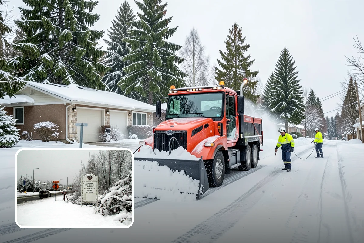 Data Center Snow Removal in Newcastle, King County, WA - Generator pads and fuel lanes cleared as top priority