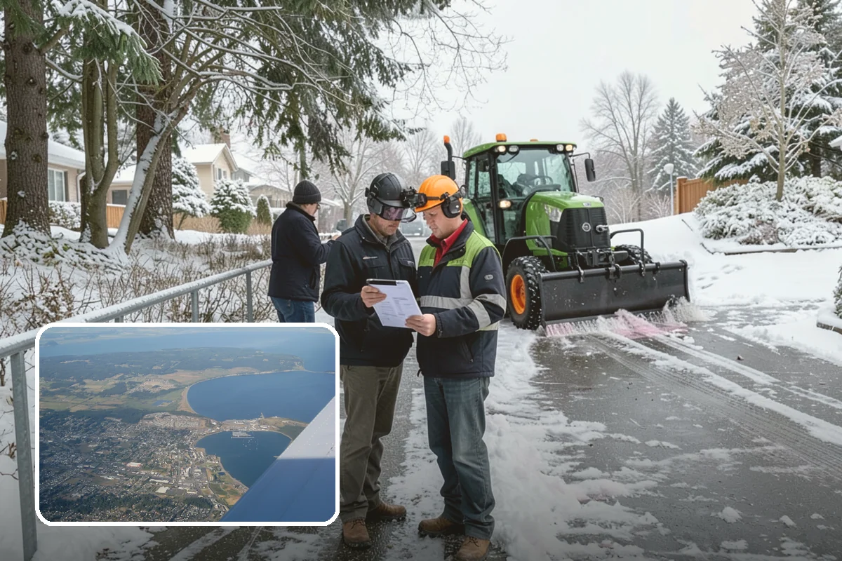 Data Center Snow Removal in Oak Harbor, Island County, WA - Generator pads and fuel lanes cleared as top priority