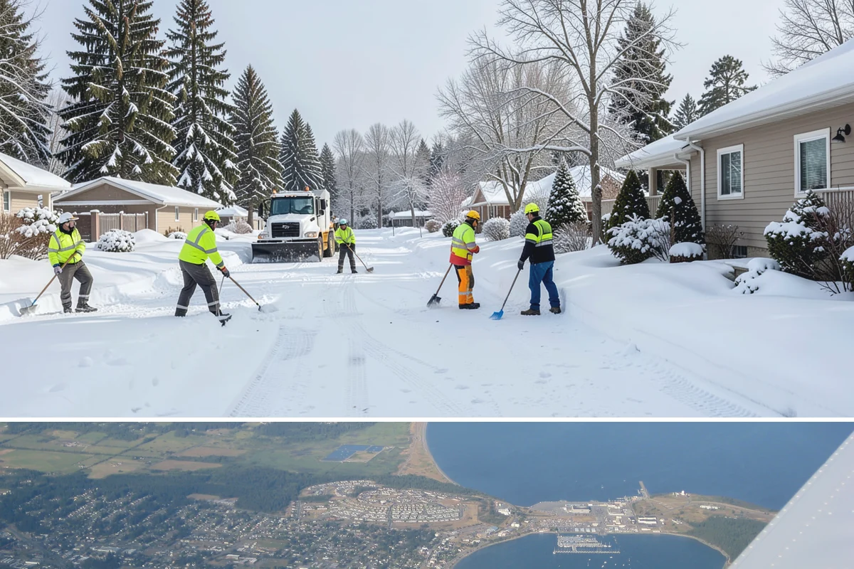 Data Center Snow Removal in Oak Harbor, Island County, WA - Foothill and upland sites can need service from November into March, later than lowland Puget Sound properties.