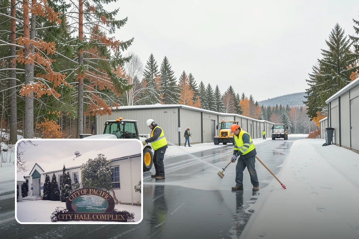 Data Center Snow Removal in Pacific, King County, WA - Generator pads and fuel lanes cleared as top priority