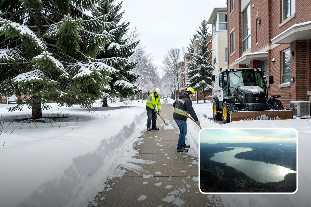 Data Center Snow Removal in Sammamish, King County, WA - Generator pads and fuel lanes cleared as top priority