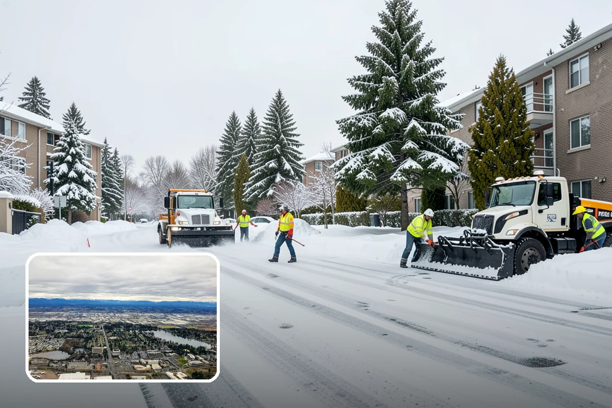 Data Center Snow Removal in SeaTac, King County, WA - Generator pads and fuel lanes cleared as top priority