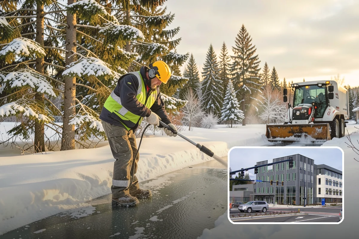 Data Center Snow Removal in Shoreline, King County, WA - Generator pads and fuel lanes cleared as top priority