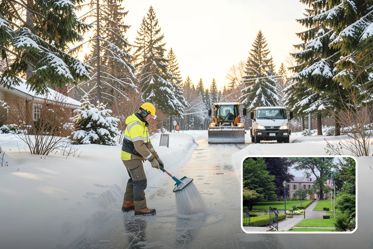Data Center Snow Removal in Woodinville, King County, WA - Generator pads and fuel lanes cleared as top priority