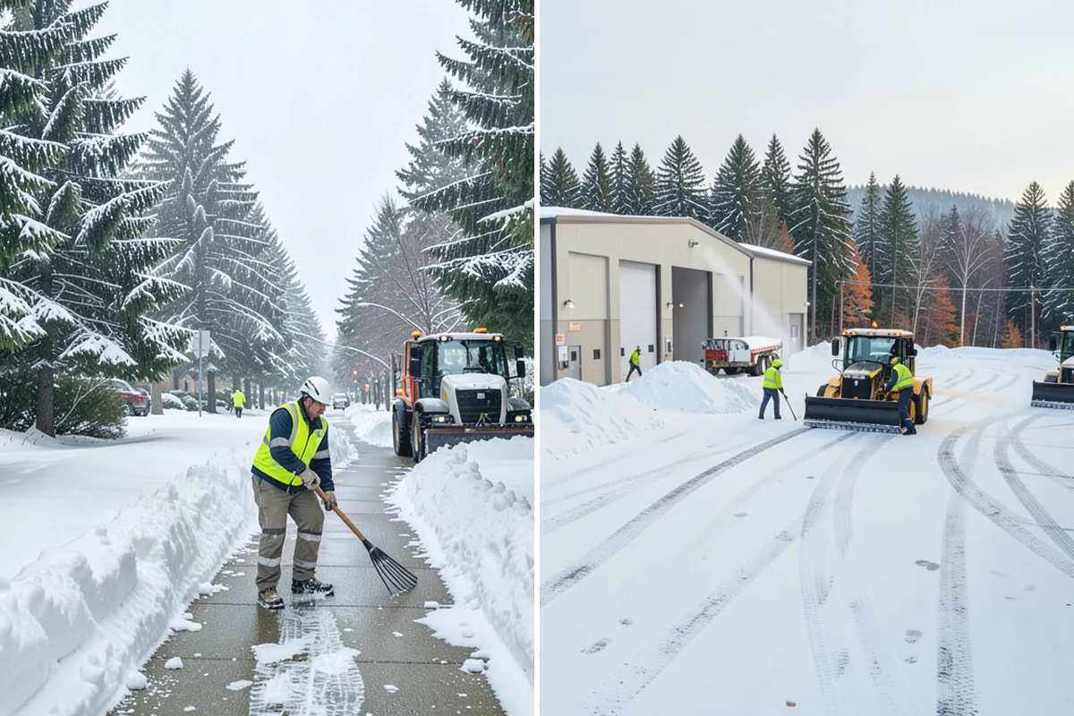 Data Center Snow Removal in Woodinville, King County, WA - Identify critical-access routes for generators, fuel, chillers, and entrances