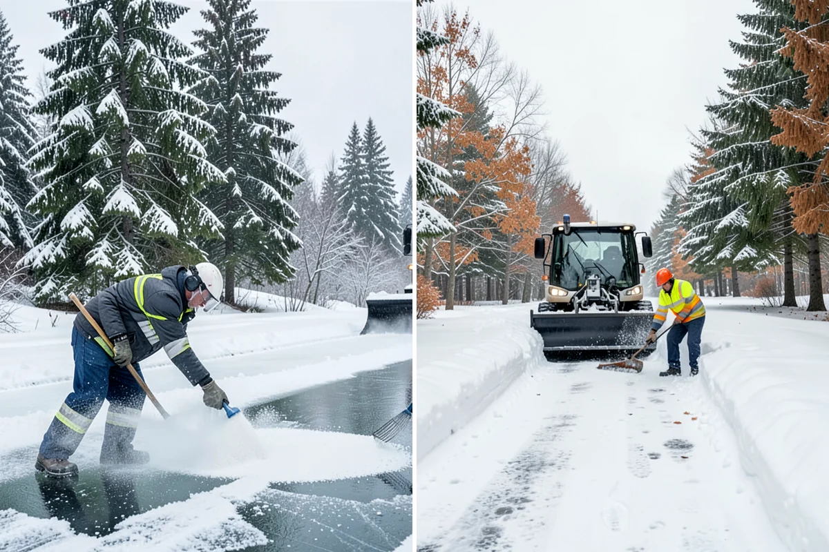 Daycare Deicing in Arlington, Snohomish County, WA - Identify drop-off lanes, entrances, and play access with staff