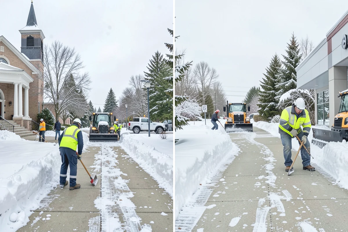 Daycare Deicing in Bonney Lake, Pierce County, WA - Identify drop-off lanes, entrances, and play access with staff