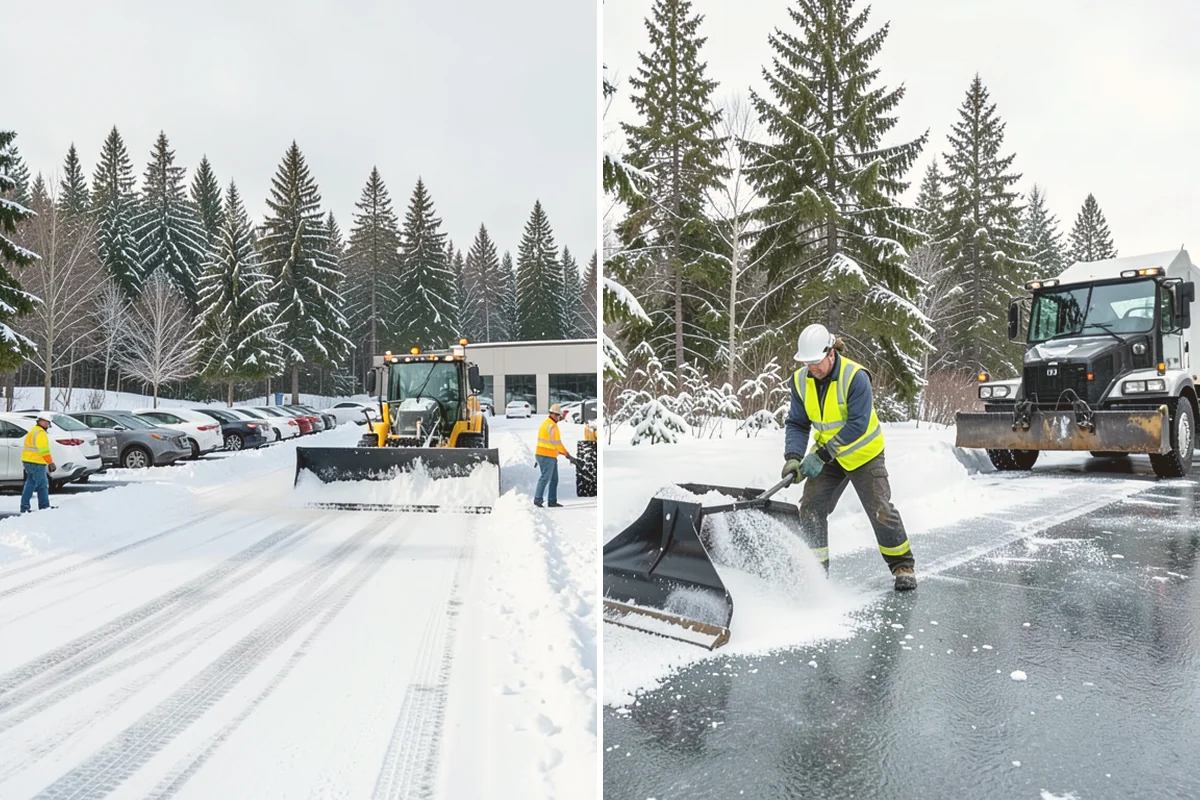 Daycare Deicing in Bothell, King County, WA - Identify drop-off lanes, entrances, and play access with staff