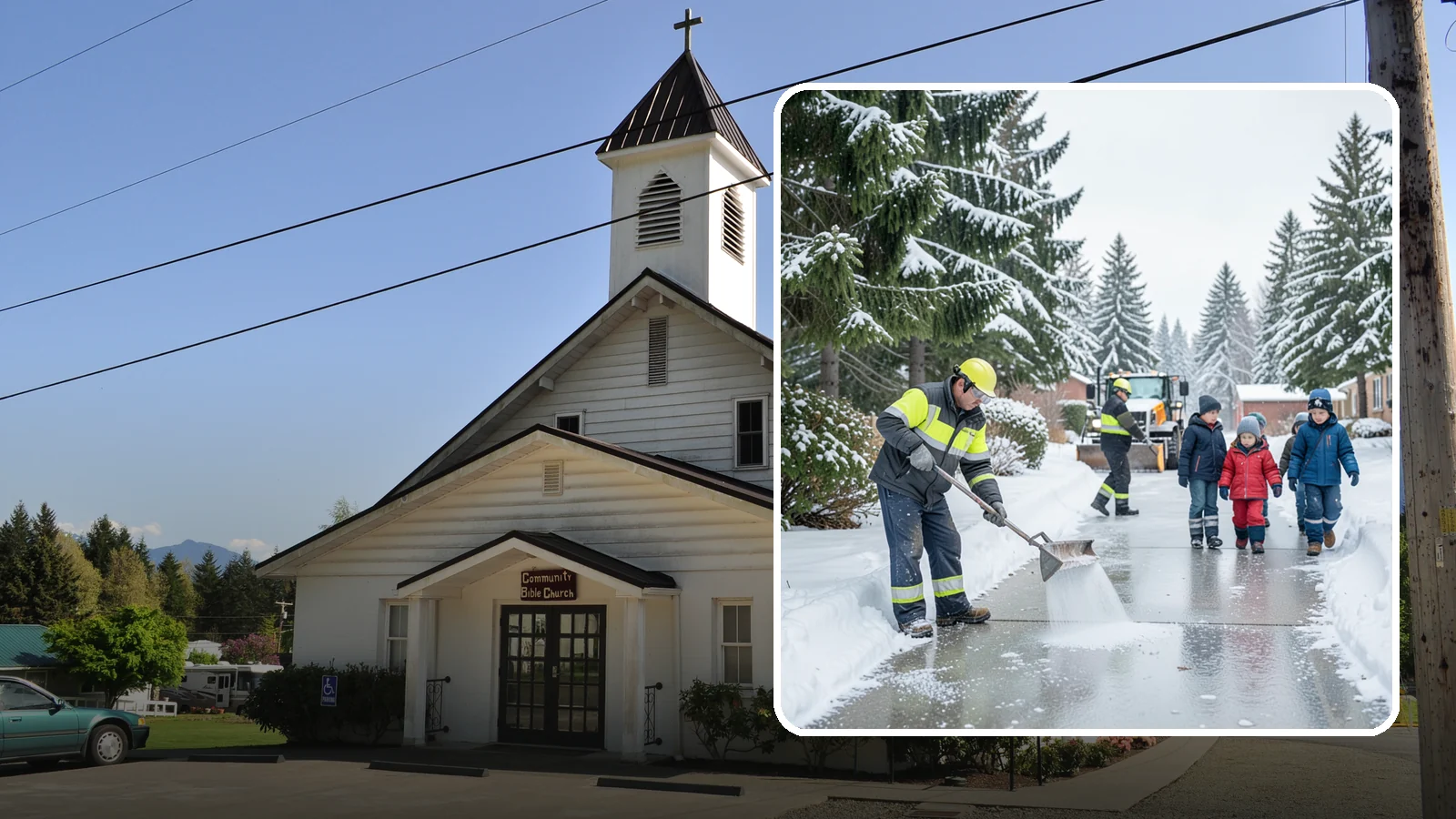 Daycare Deicing in Concrete, Skagit County, WA - Deicing for daycare centers that keeps drop-off zones, entrances, and play-area access safe for small children and hurried...