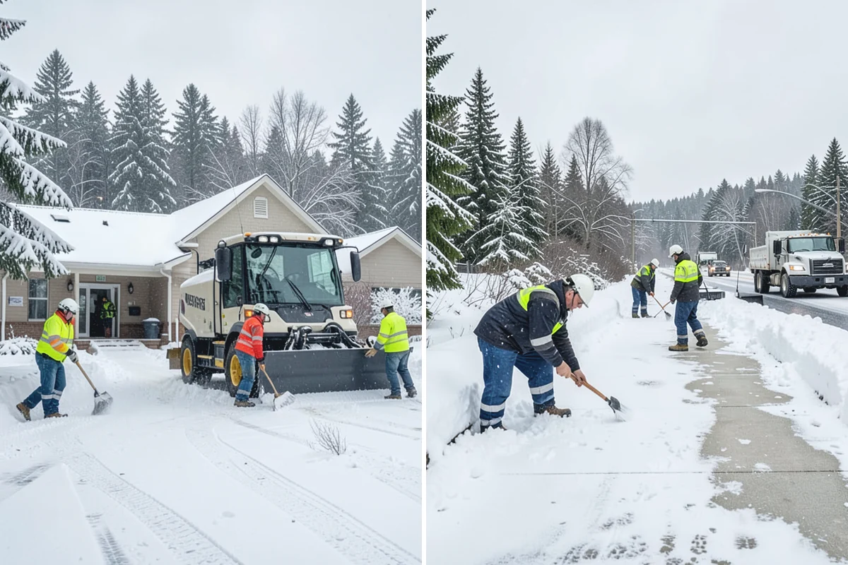Daycare Deicing in Coupeville, Island County, WA - Identify drop-off lanes, entrances, and play access with staff