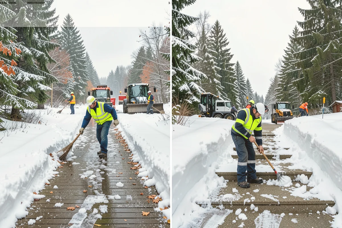 Daycare Deicing in Fife, Pierce County, WA - Identify drop-off lanes, entrances, and play access with staff
