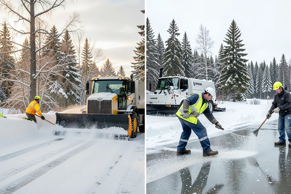 Daycare Deicing in Fircrest, Pierce County, WA - Identify drop-off lanes, entrances, and play access with staff