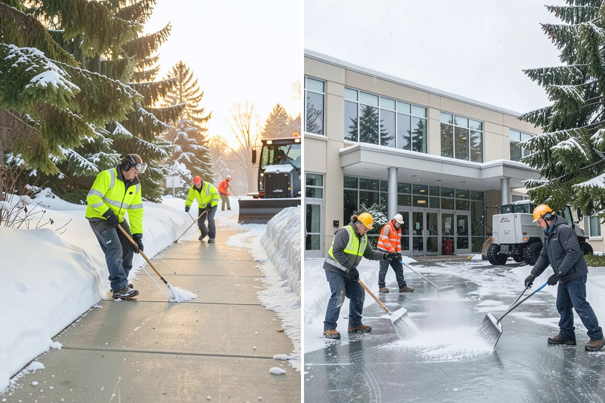 Daycare Deicing in Hamilton, Skagit County, WA - Identify drop-off lanes, entrances, and play access with staff