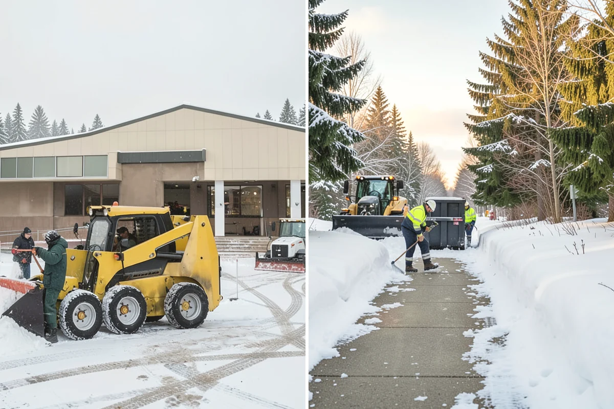 Daycare Deicing in La Conner, Skagit County, WA - Identify drop-off lanes, entrances, and play access with staff