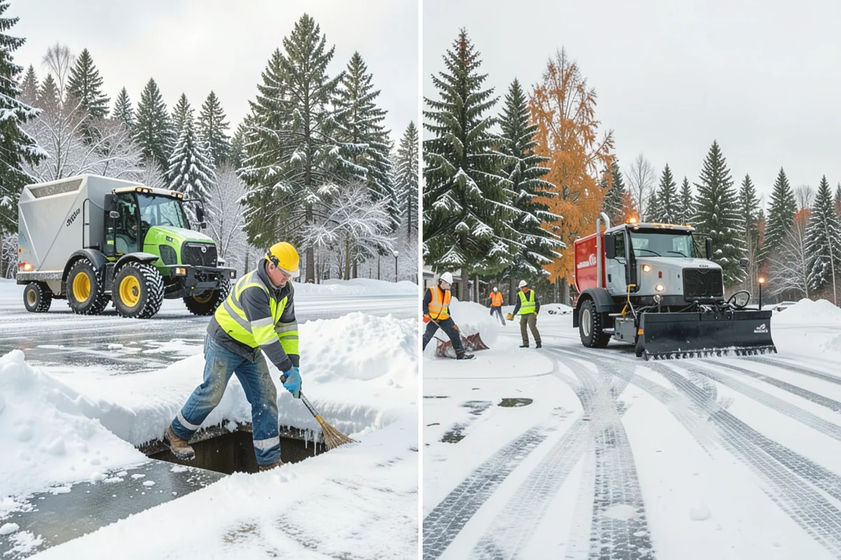 Daycare Deicing in Mill Creek, Snohomish County, WA - Identify drop-off lanes, entrances, and play access with staff
