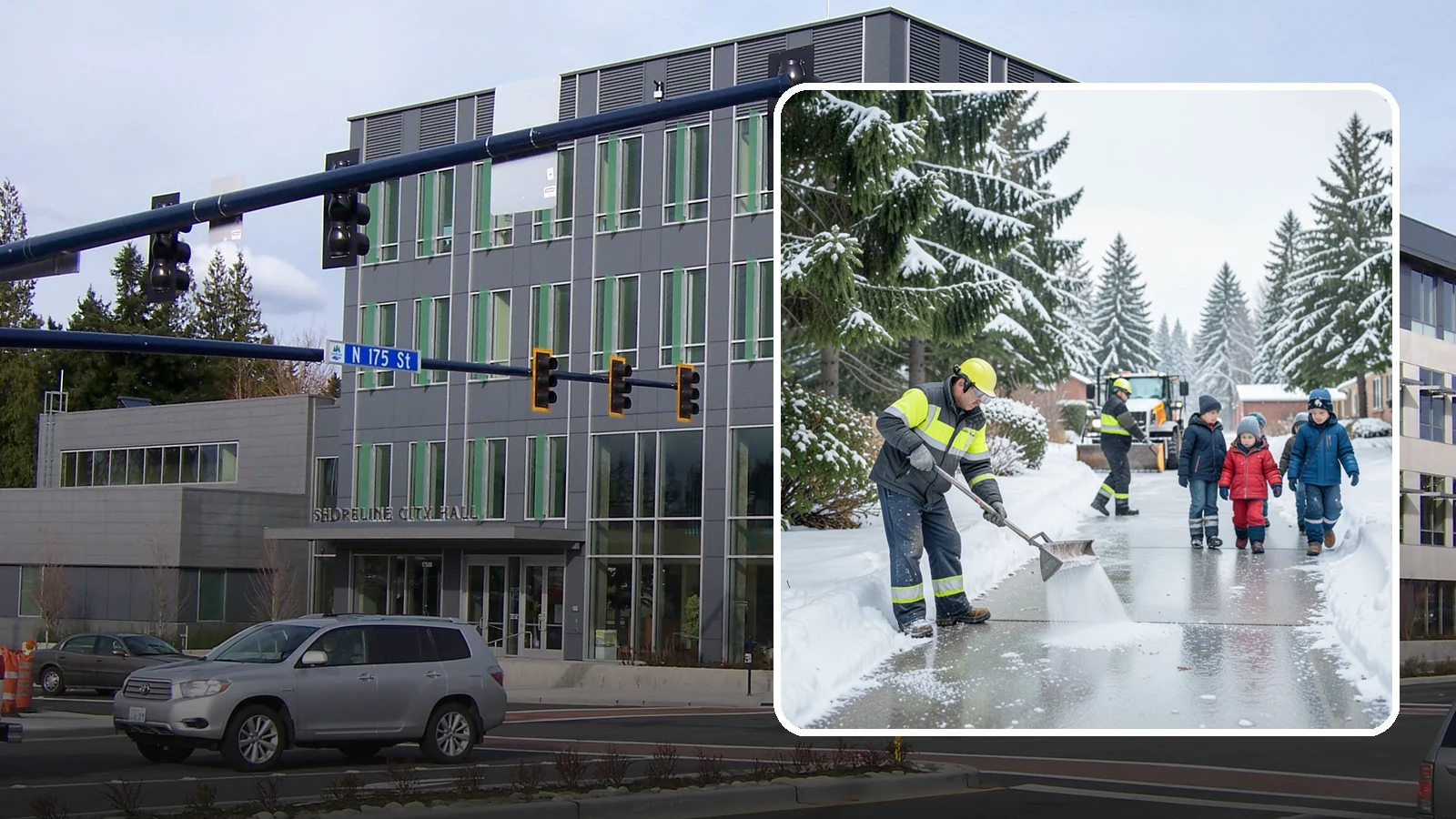 Daycare Deicing in Shoreline, King County, WA - Deicing for daycare centers that keeps drop-off zones, entrances, and play-area access safe for small children and hurried...