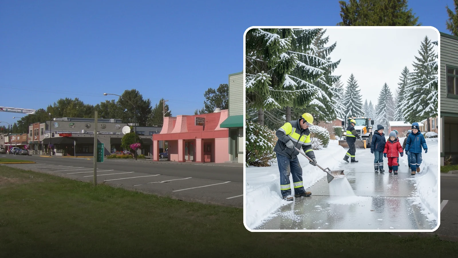 Daycare Deicing in Snoqualmie, King County, WA - Deicing for daycare centers that keeps drop-off zones, entrances, and play-area access safe for small children and hurried...