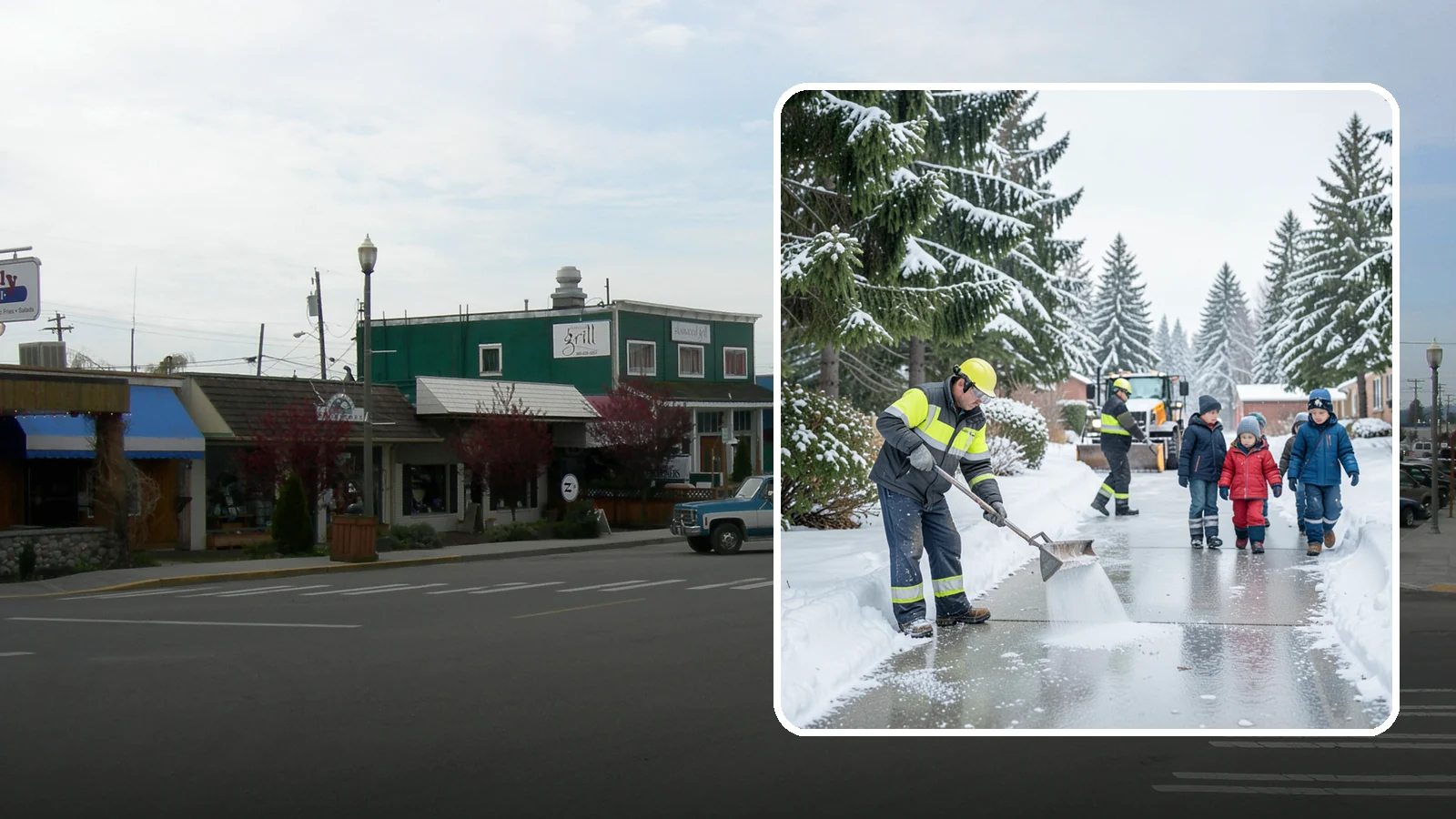 Daycare Deicing in Stanwood, Snohomish County, WA - Deicing for daycare centers that keeps drop-off zones, entrances, and play-area access safe for small children and hurried...