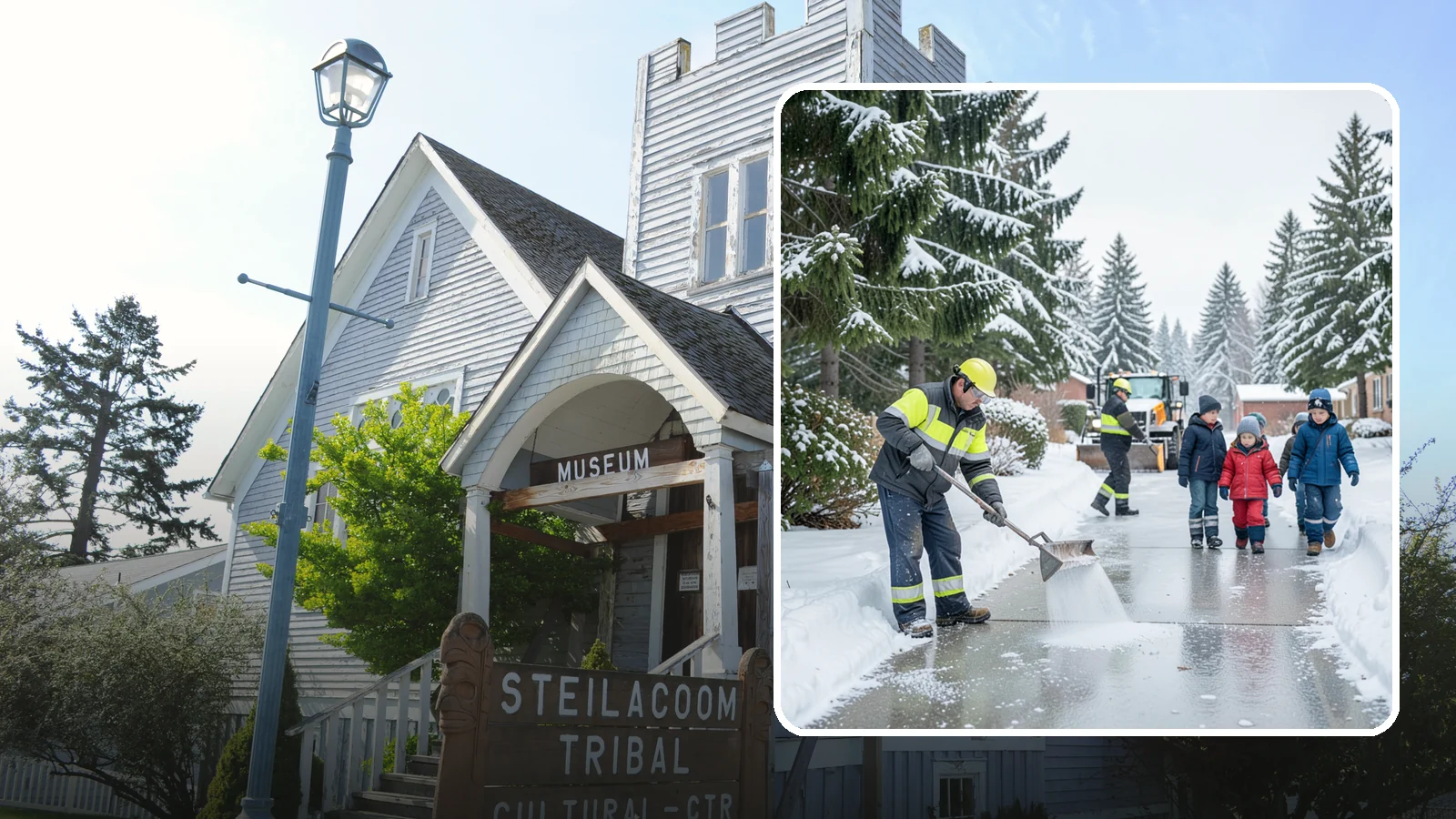 Daycare Deicing in Steilacoom, Pierce County, WA - Deicing for daycare centers that keeps drop-off zones, entrances, and play-area access safe for small children and hurried...