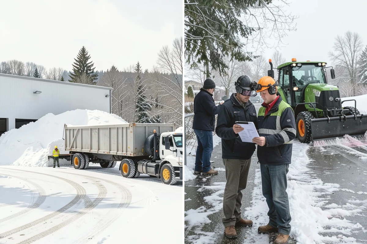 Daycare Deicing in Steilacoom, Pierce County, WA - Identify drop-off lanes, entrances, and play access with staff