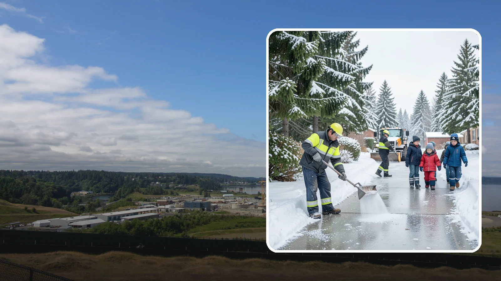 Daycare Deicing in University Place, Pierce County, WA - Deicing for daycare centers that keeps drop-off zones, entrances, and play-area access safe for small children and hurried...