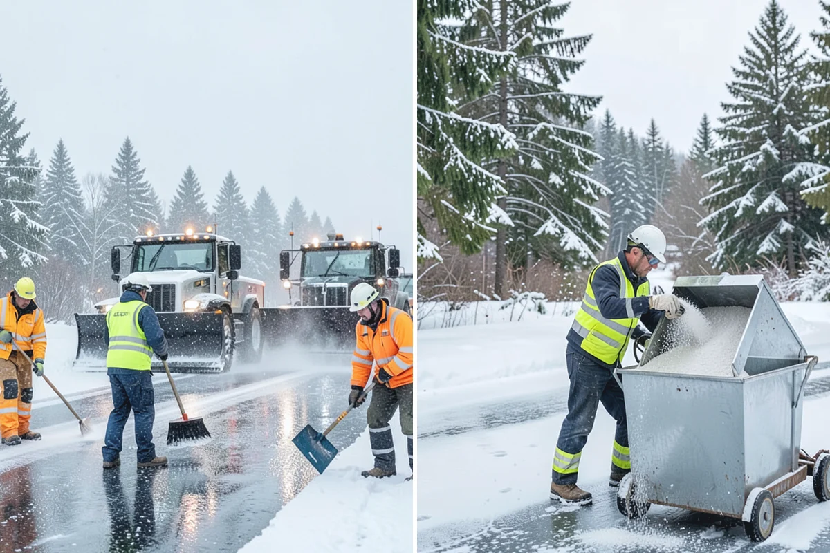 Daycare Deicing in Wilkeson, Pierce County, WA - Identify drop-off lanes, entrances, and play access with staff