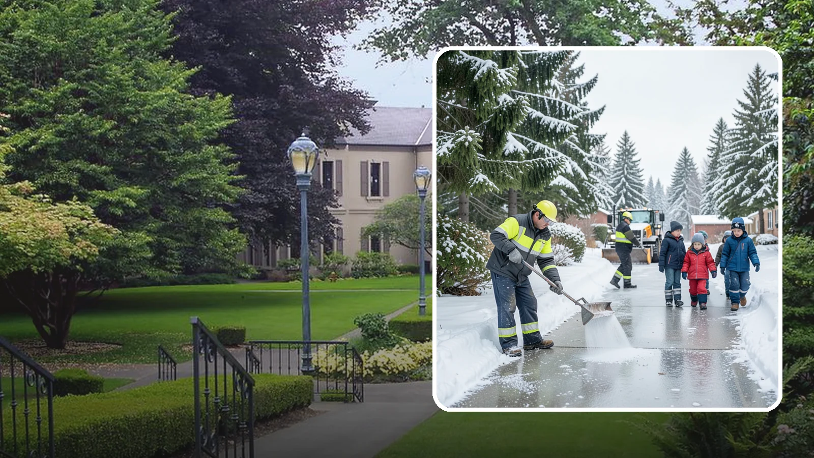 Daycare Deicing in Woodinville, King County, WA - Deicing for daycare centers that keeps drop-off zones, entrances, and play-area access safe for small children and hurried...