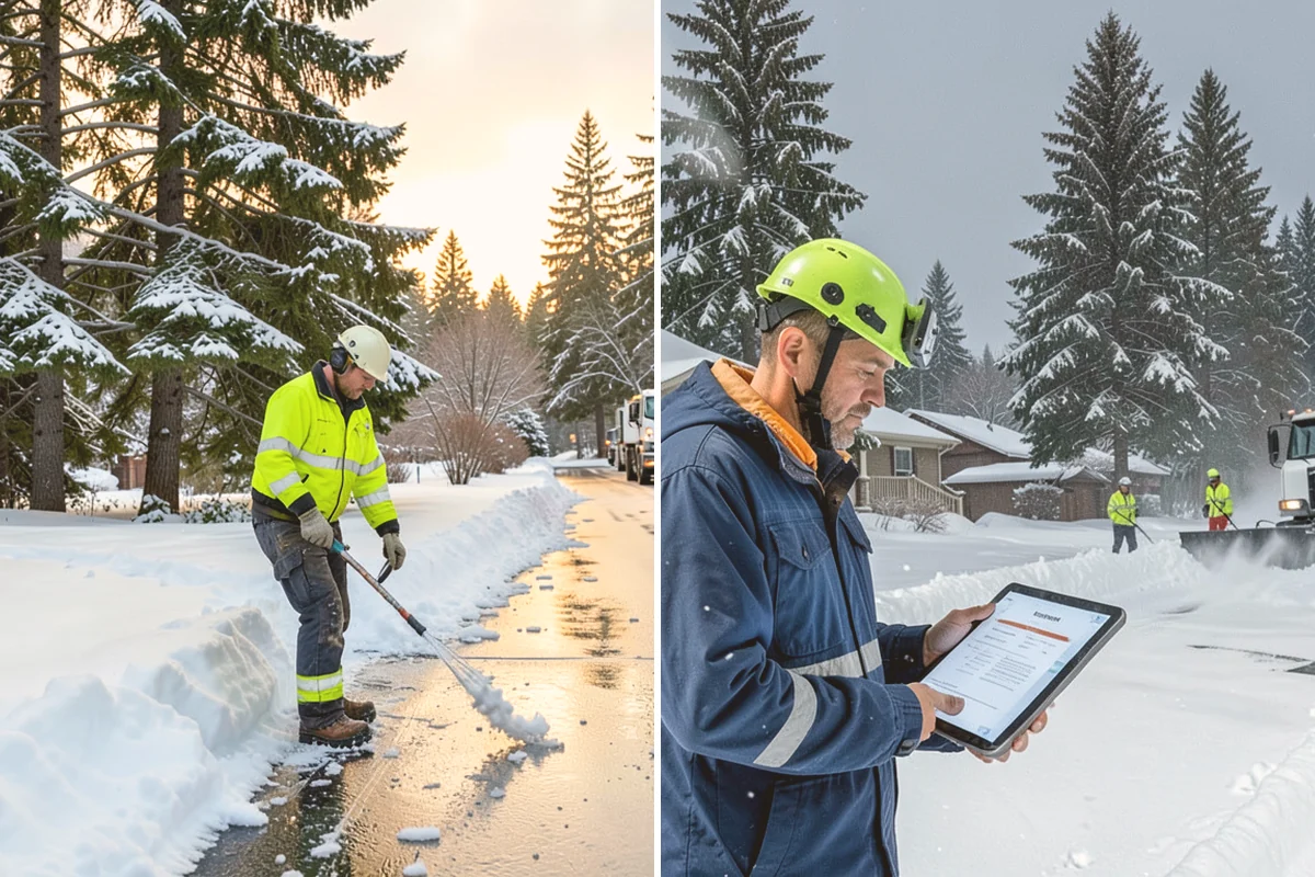 Daycare Parking Lot Snow Removal in Algona, King County, WA - Map the drop-off lane, entrance, and crossing zones with daycare staff