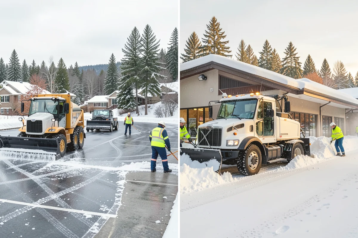 Daycare Parking Lot Snow Removal in Anacortes, Skagit County, WA - Map the drop-off lane, entrance, and crossing zones with daycare staff