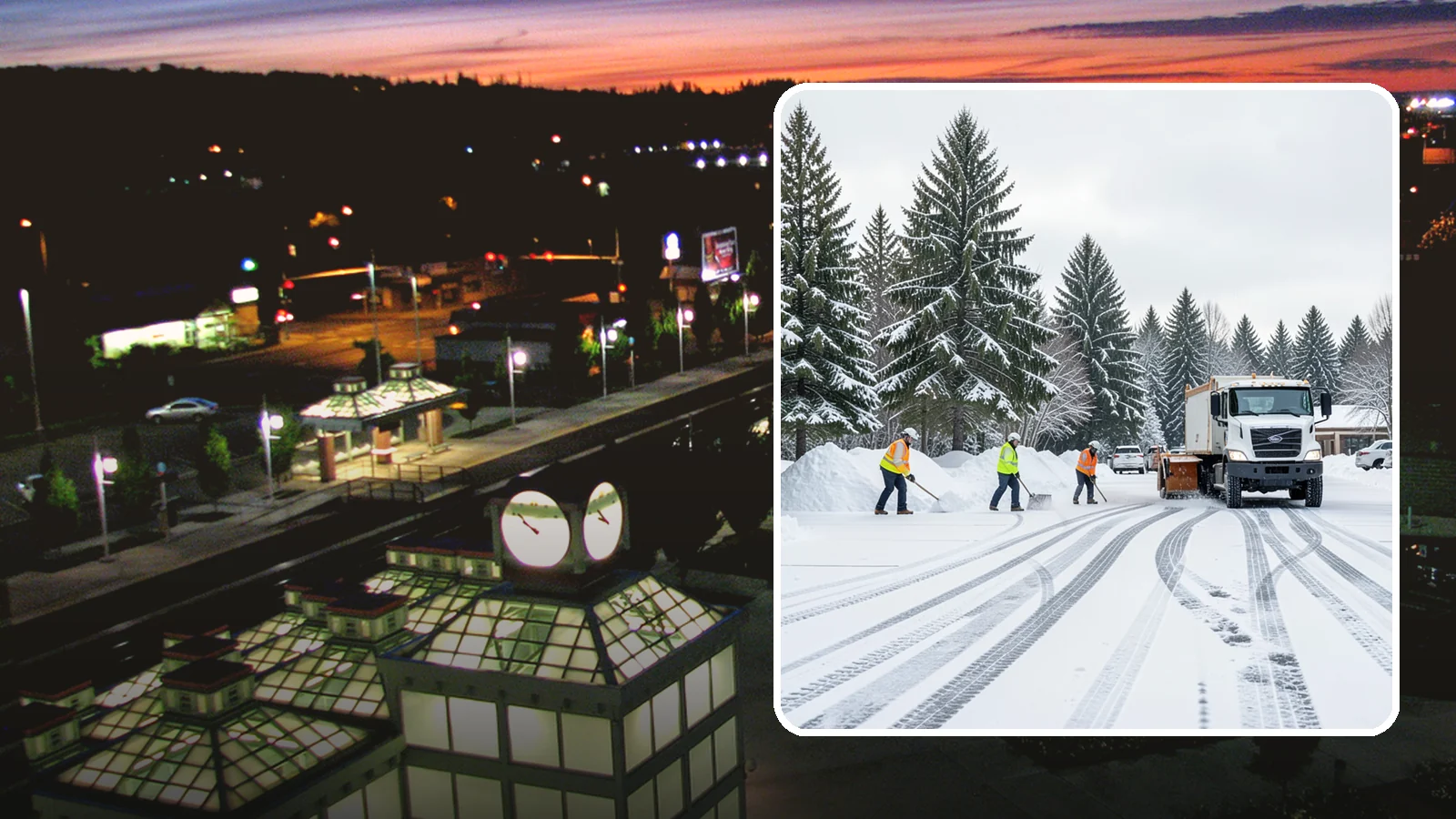 Daycare Parking Lot Snow Removal in Auburn, King County, WA - We clear daycare lots and drop-off lanes so Western Washington parents and children stay safe during winter mornings.