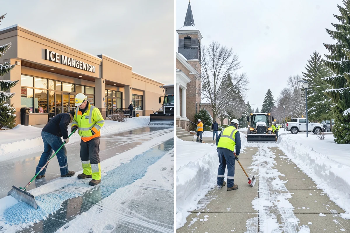 Daycare Parking Lot Snow Removal in Beaux Arts Village, King County, WA - Map the drop-off lane, entrance, and crossing zones with daycare staff